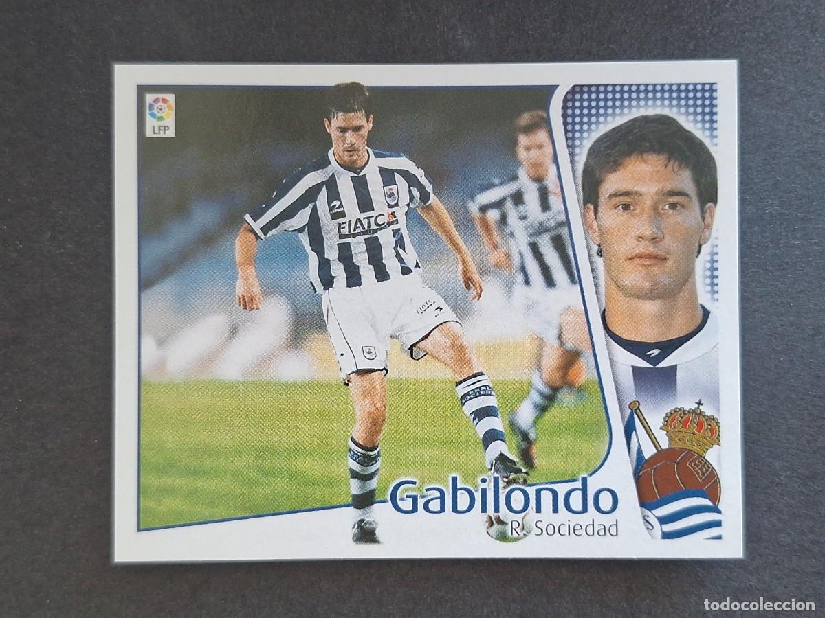 Cromos de f&uacute;tbol: L4 GABILONDO REAL SOCIEDAD LIGA ESTE 2004 2005 04 05 NUNCA PEGADO SIN PEGAR
