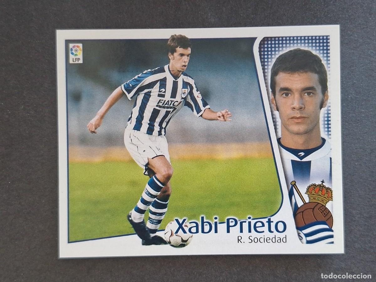 Cromos de f&uacute;tbol: L4 XABI PRIETO REAL SOCIEDAD LIGA ESTE 2004 2005 04 05 NUNCA PEGADO SIN PEGAR