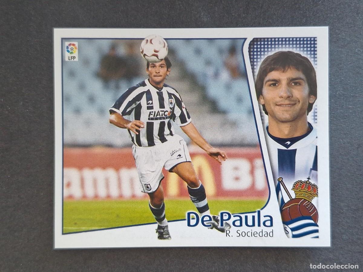 Cromos de f&uacute;tbol: L4 DE PAULA REAL SOCIEDAD LIGA ESTE 2004 2005 04 05 NUNCA PEGADO SIN PEGAR