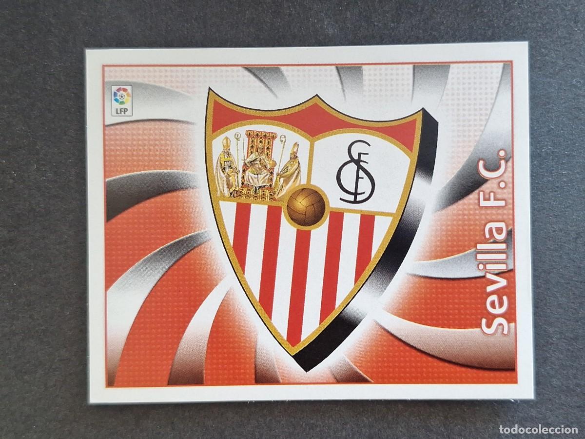 Cromos de f&uacute;tbol: L4 ESCUDO SEVILLA F. C. LIGA ESTE 2004 2005 04 05 NUNCA PEGADO SIN PEGAR