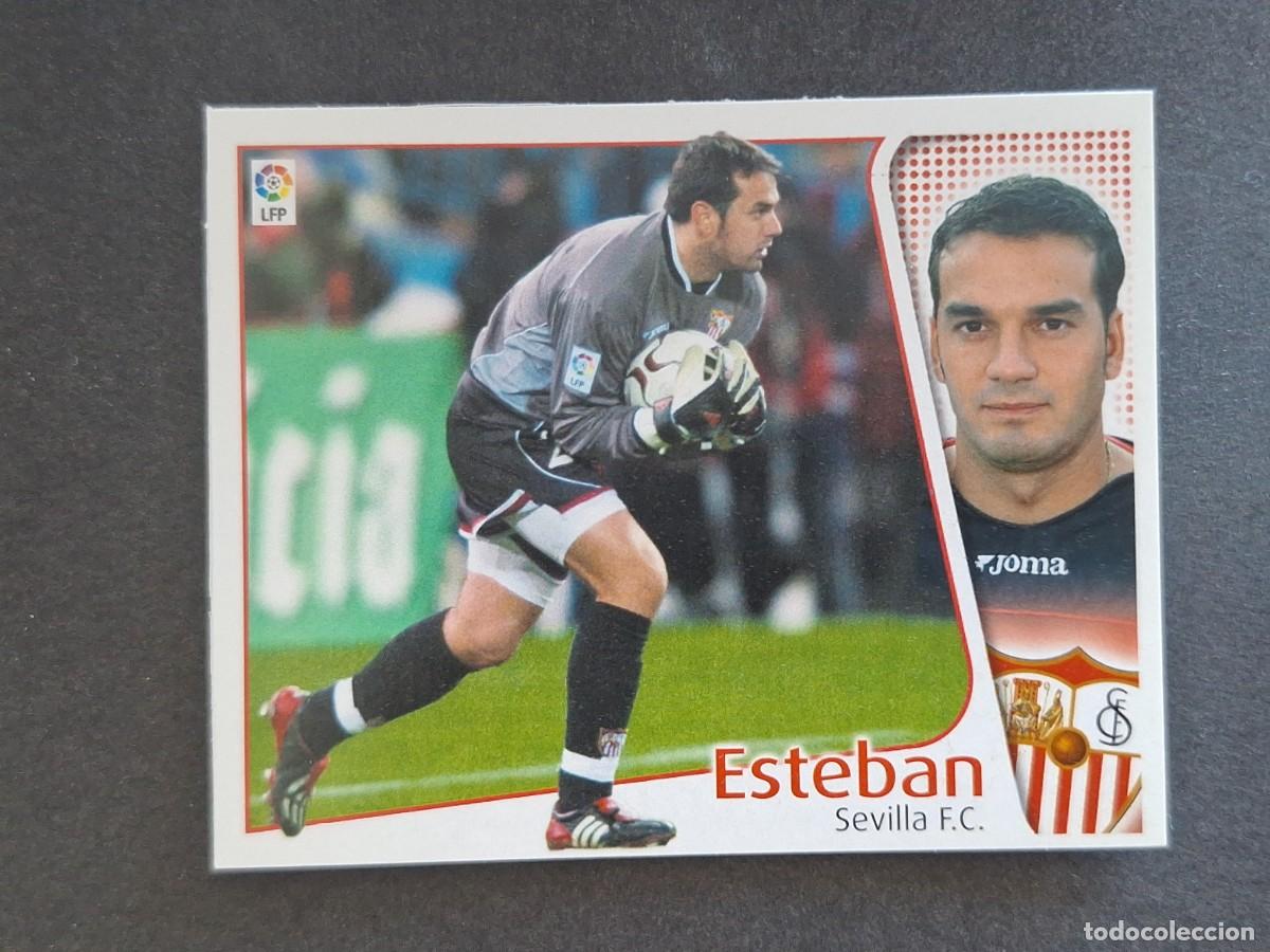Cromos de f&uacute;tbol: L4 ESTEBAN SEVILLA F. C. LIGA ESTE 2004 2005 04 05 NUNCA PEGADO SIN PEGAR