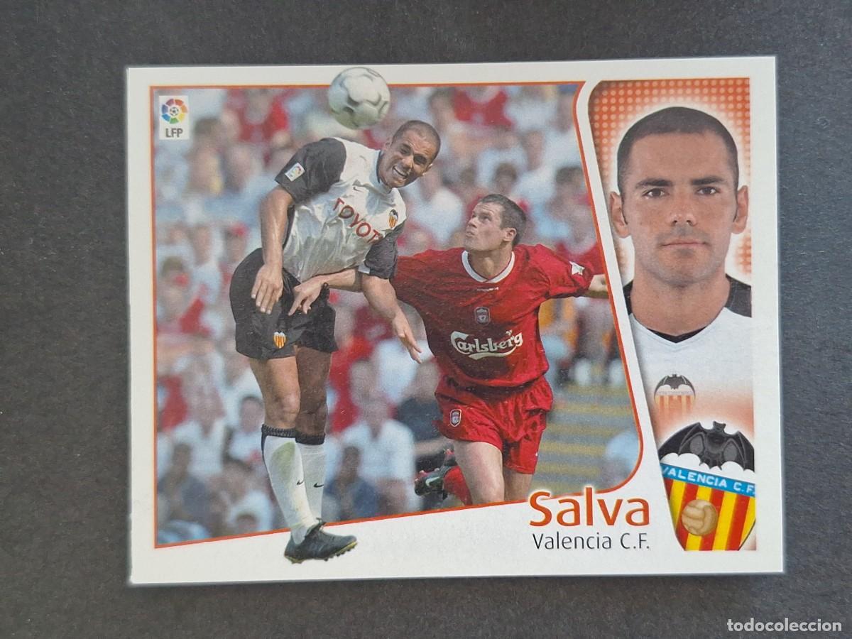 Cromos de f&uacute;tbol: L4 SALVA VALENCIA C. F. LIGA ESTE 2004 2005 04 05 NUNCA PEGADO SIN PEGAR