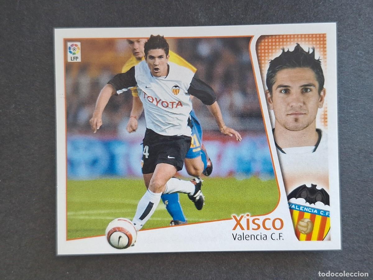 Cromos de f&uacute;tbol: L4 XISCO VALENCIA C. F. LIGA ESTE 2004 2005 04 05 NUNCA PEGADO SIN PEGAR