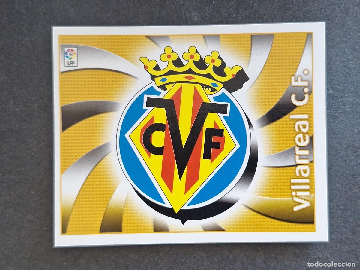 Cromos de f&uacute;tbol: L4 ESCUDO VILLARREAL C. F. LIGA ESTE 2004 2005 04 05 NUNCA PEGADO SIN PEGAR
