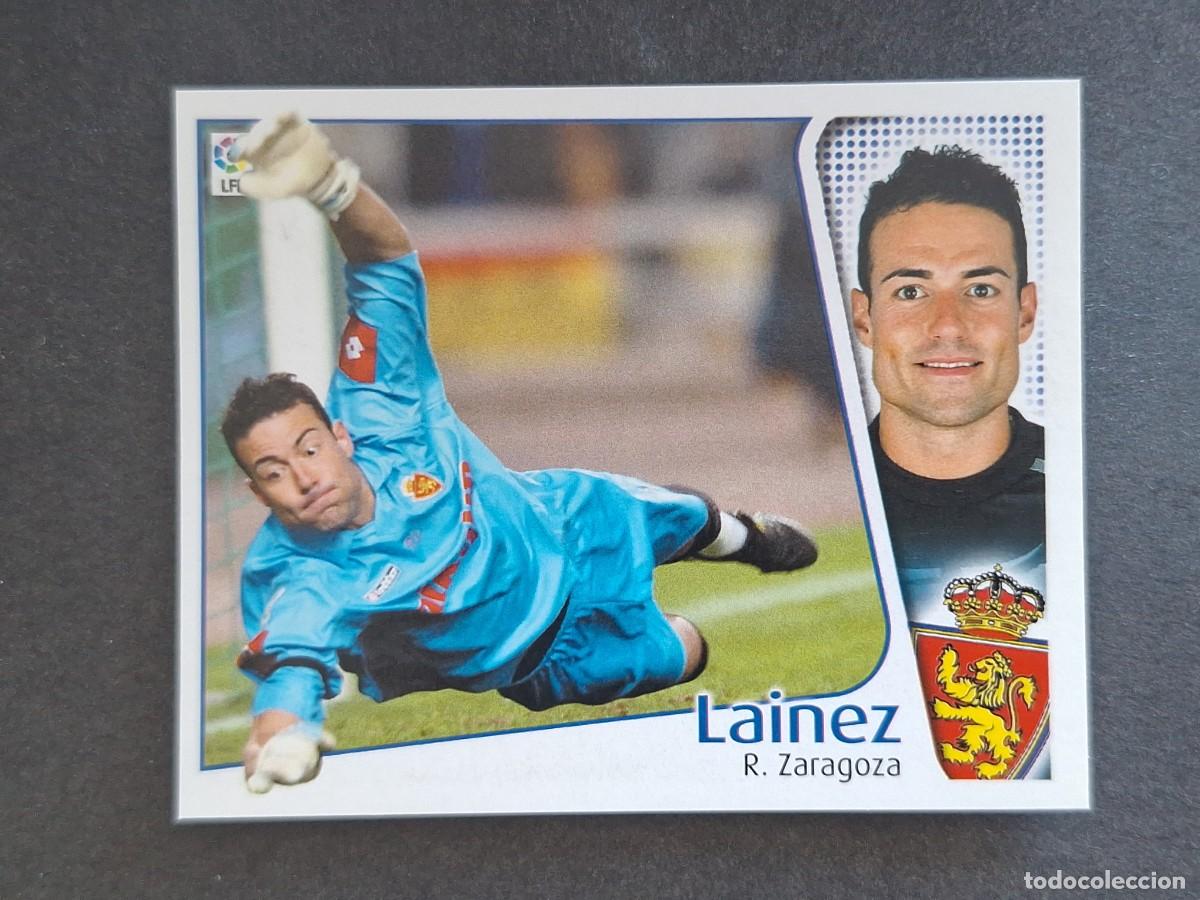 Cromos de f&uacute;tbol: L4 LAINEZ REAL ZARAGOZA LIGA ESTE 2004 2005 04 05 NUNCA PEGADO SIN PEGAR