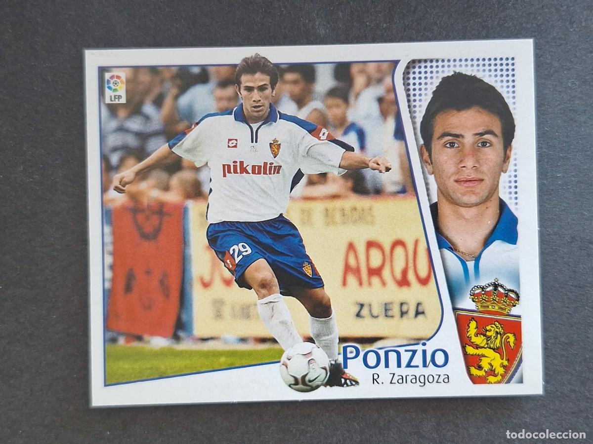 Cromos de f&uacute;tbol: L4 PONZIO REAL ZARAGOZA LIGA ESTE 2004 2005 04 05 NUNCA PEGADO SIN PEGAR