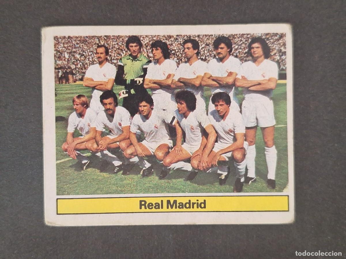 Cromos de f&uacute;tbol: LBRM1 EQUIPO REAL MADRID LIGA ESTE 1981 1982 81 82 NUNCA PEGADO SIN PEGAR