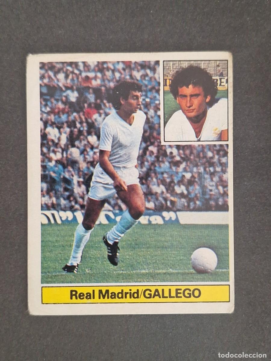 Cromos de f&uacute;tbol: LBRM1 GALLEGO REAL MADRID LIGA ESTE 1981 1982 81 82 NUNCA PEGADO SIN PEGAR