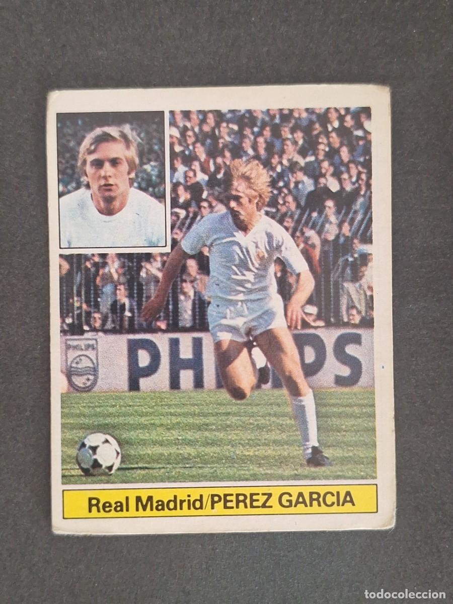 Cromos de f&uacute;tbol: LBRM1 PEREZ GARCIA REAL MADRID LIGA ESTE 1981 1982 81 82 NUNCA PEGADO SIN PEGAR