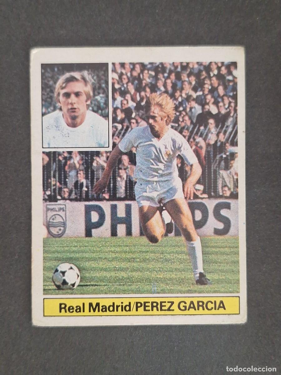 Cromos de f&uacute;tbol: LBRM1 PEREZ GARCIA REAL MADRID LIGA ESTE 1981 1982 81 82 NUNCA PEGADO SIN PEGAR