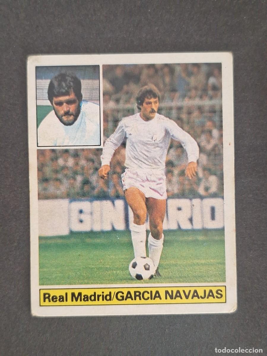 Cromos de f&uacute;tbol: LBRM1 GARCIA NAVAJAS REAL MADRID LIGA ESTE 1981 1982 81 82 NUNCA PEGADO SIN PEGAR