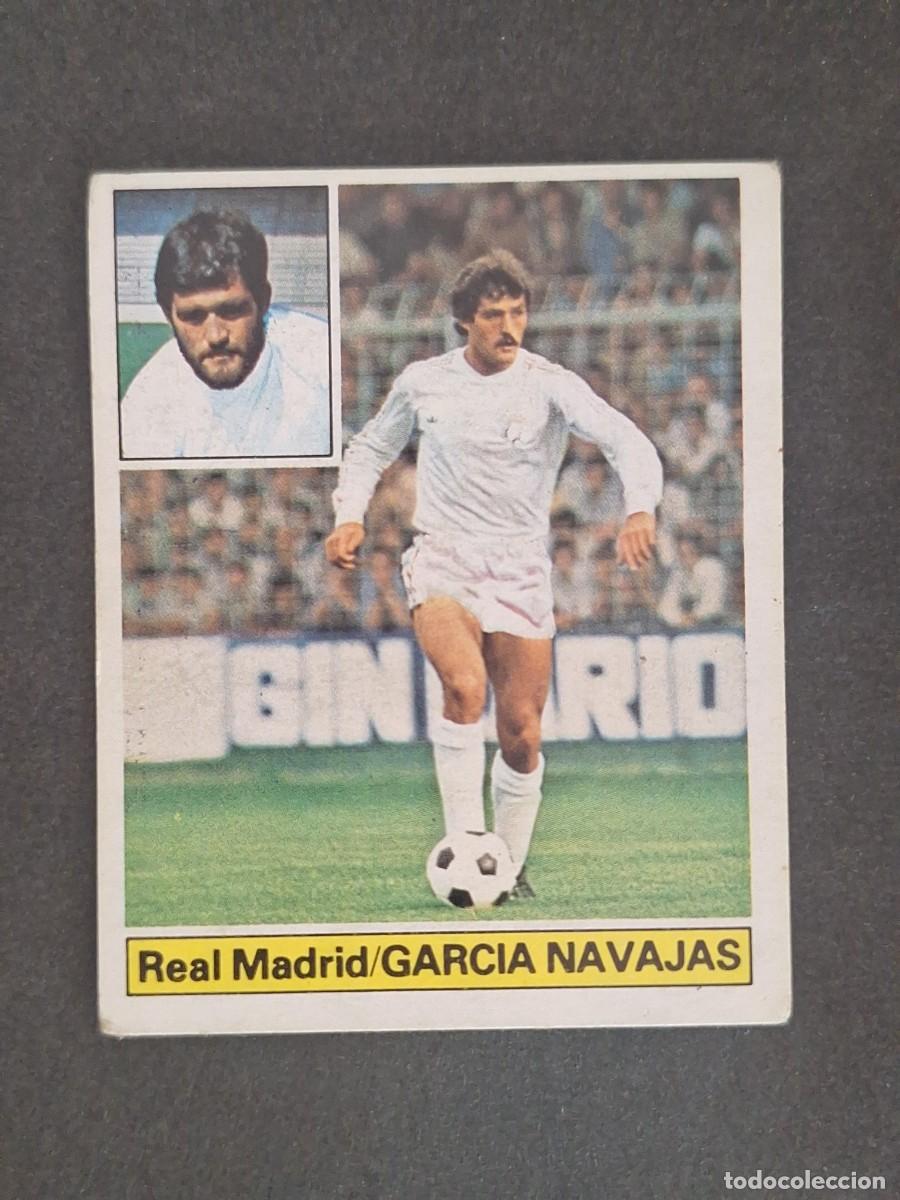 Cromos de f&uacute;tbol: LBRM1 GARCIA NAVAJAS REAL MADRID LIGA ESTE 1981 1982 81 82 NUNCA PEGADO SIN PEGAR