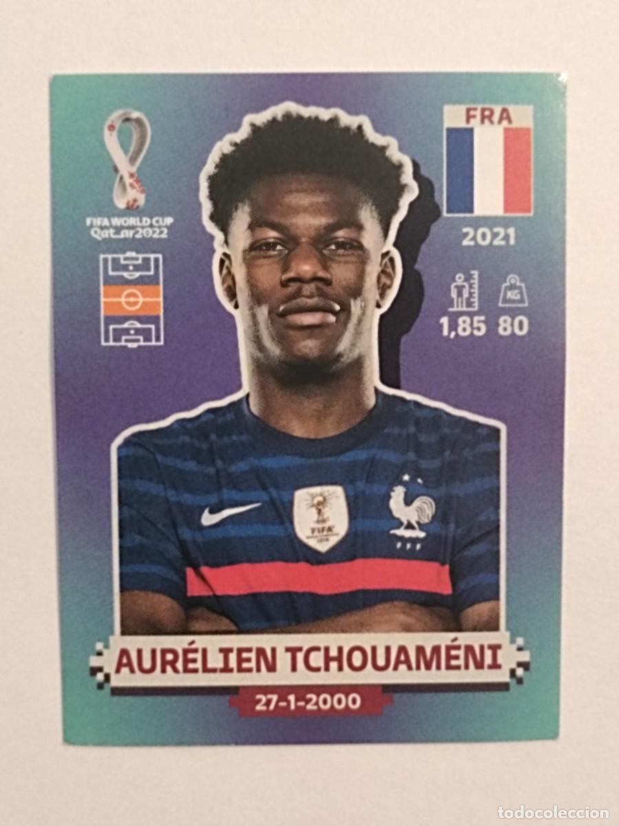 Cromos de f&uacute;tbol: #FRA 14 AURELIEN TCHOUAMENI (FRANCIA) MUNDIAL QATAR 2022 PANINI