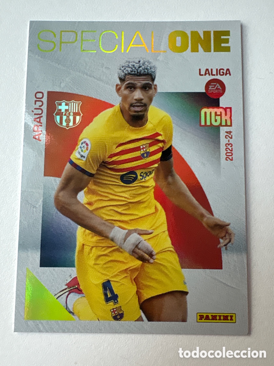 Cromos de f&uacute;tbol: Carta Araujo Special One 382 Bar&ccedil;a Megacracks 2023-24