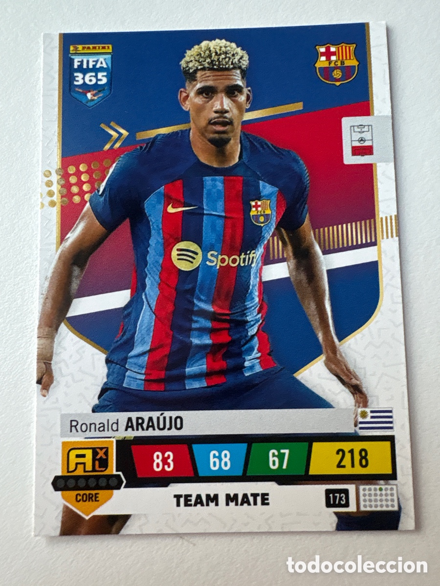 Cromos de f&uacute;tbol: Carta Araujo Team Mate 173 FIFA 365 Bar&ccedil;a 2022-23