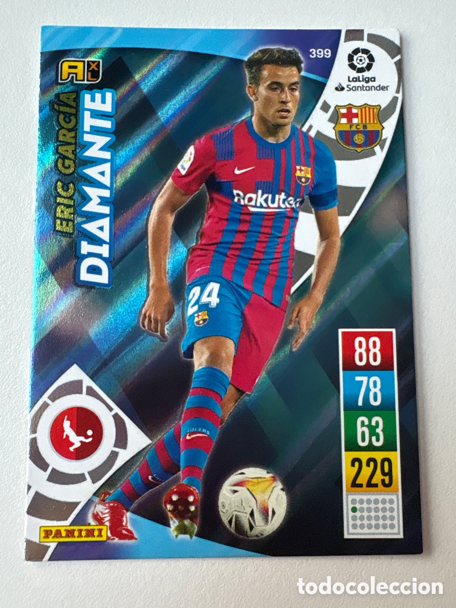 Cromos de f&uacute;tbol: Carta Eric Garc&iacute;a Diamante 399 Bar&ccedil;a Adrenalyn 2021-22