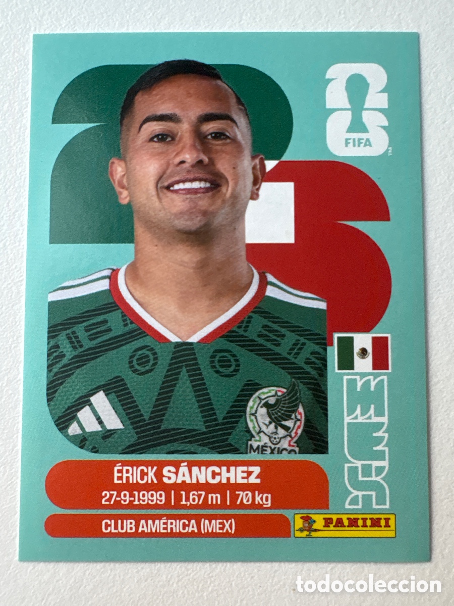 Cromos de f&uacute;tbol: Carta &Eacute;rick S&aacute;nchez M&eacute;xico 14 Panini Mundial 2026