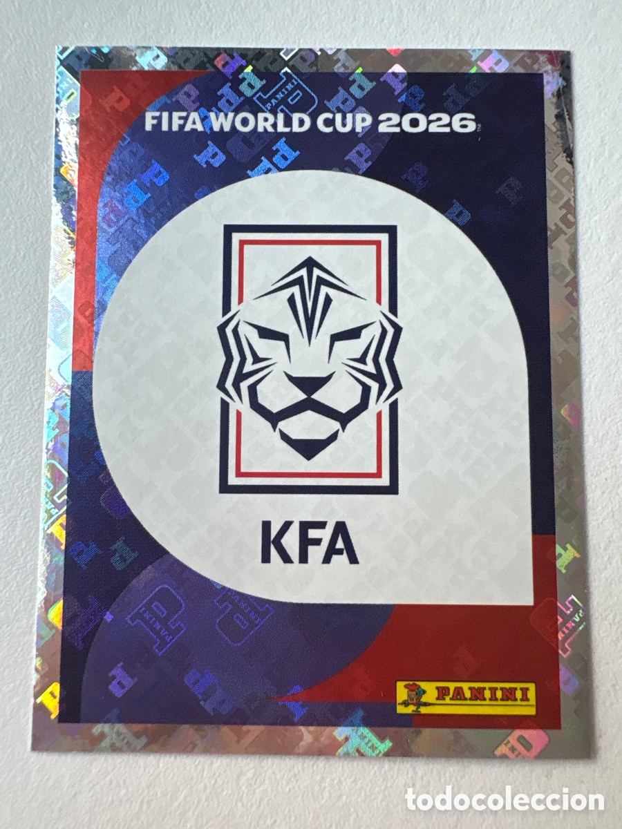 Cromos de f&uacute;tbol: Carta Escudo Korea 1 Panini Mundial 2026