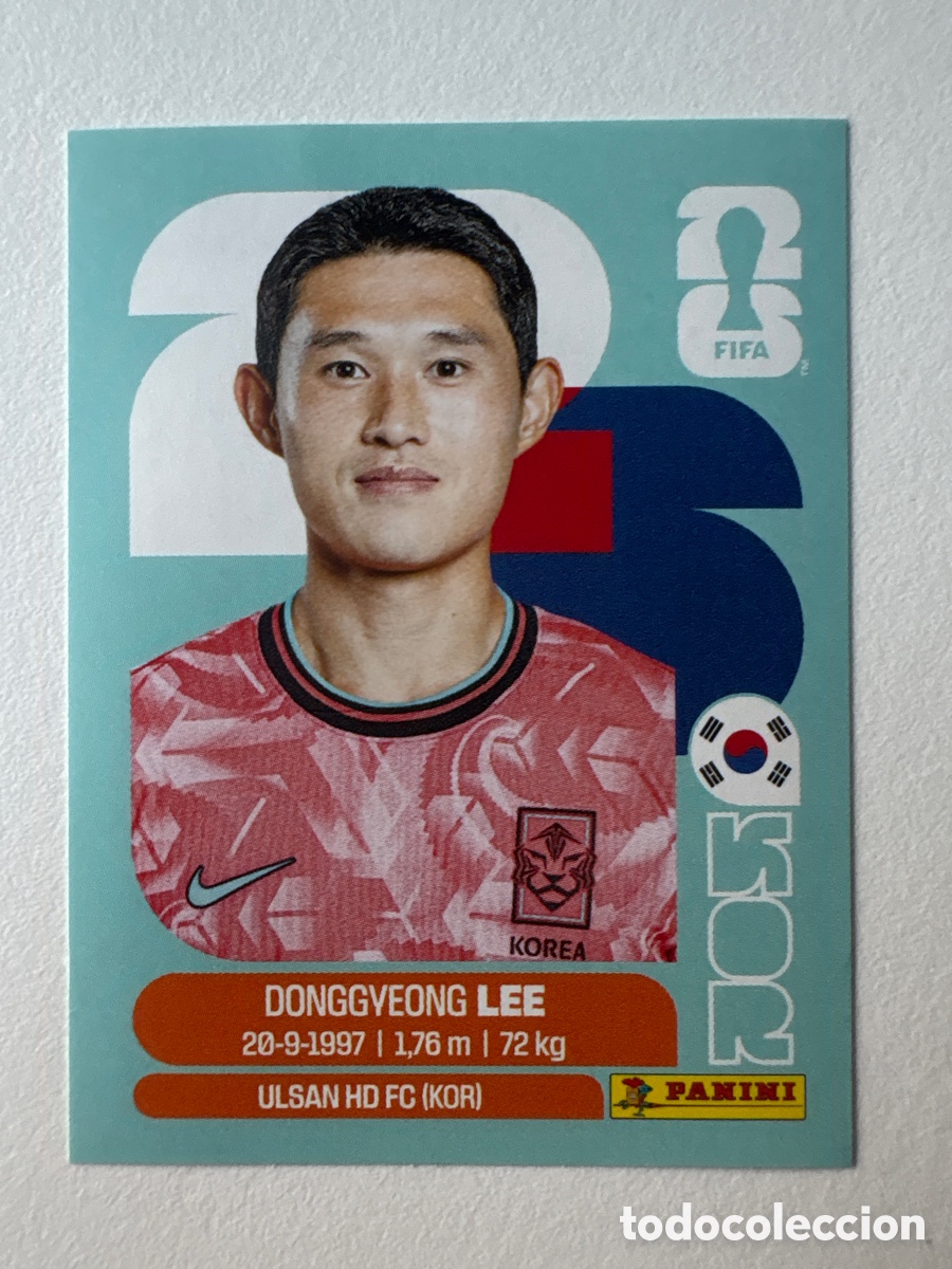 Cromos de f&uacute;tbol: Carta Donggyeong Lee Korea 16 Panini Mundial 2026