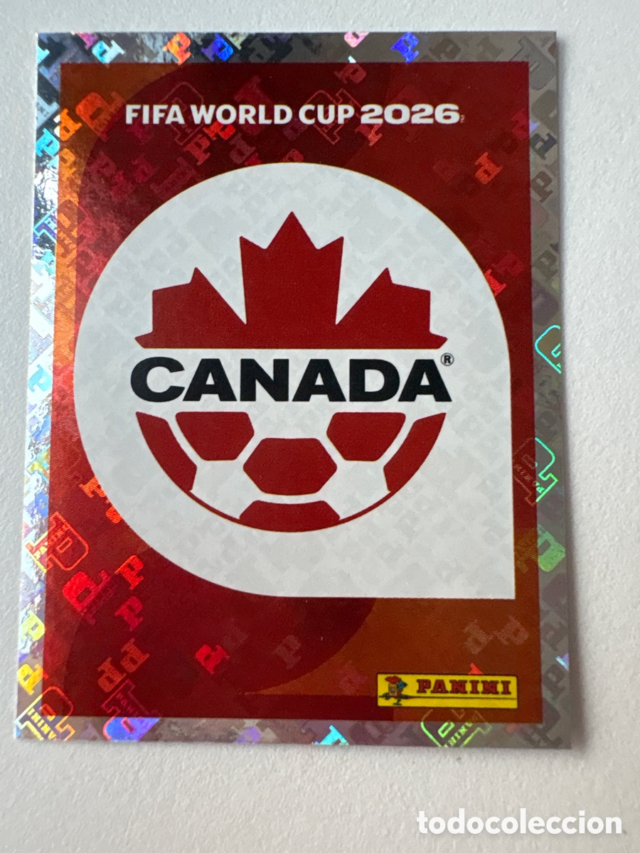 Cromos de f&uacute;tbol: Carta Escudo Canad&aacute; 1 Panini Mundial 2026
