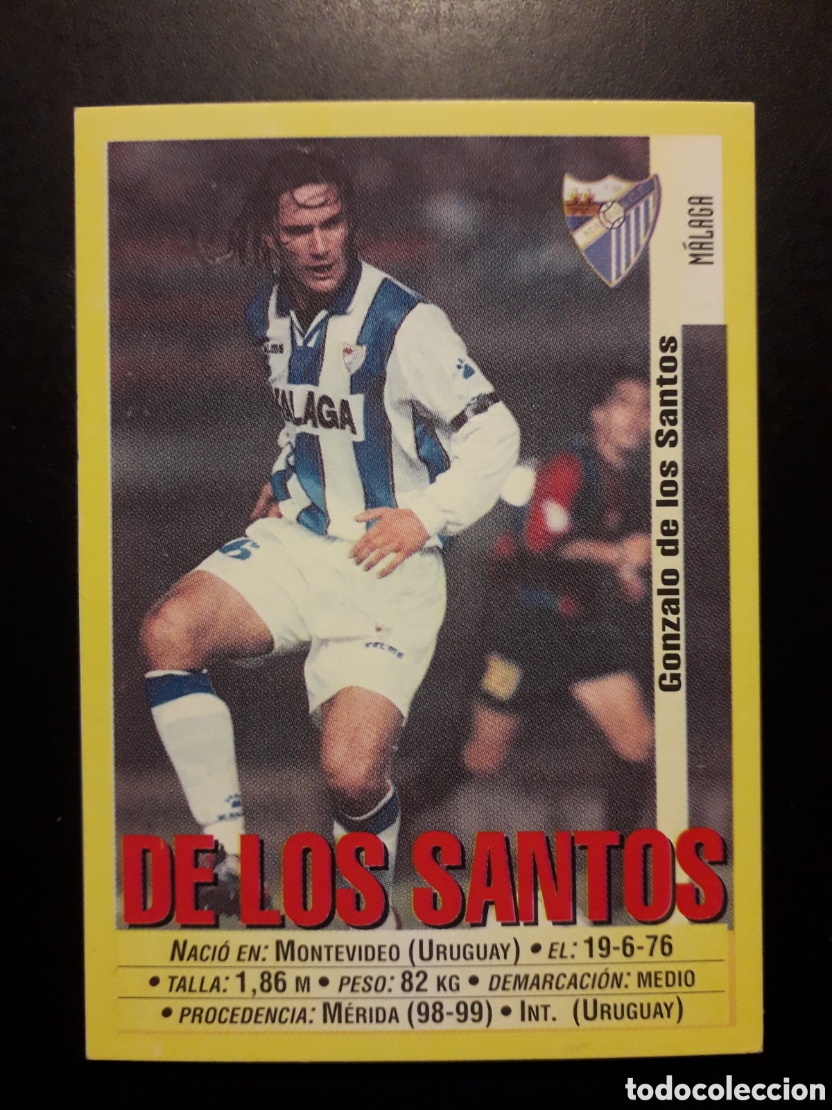 Cromos de f&uacute;tbol: DE LOS SANTOS, M&Aacute;LAGA PANINI LIGA 1999-2000 99 00 N&deg; 312 SIN PEGAR. PEDIDO M&Iacute;NIMO 3&euro;