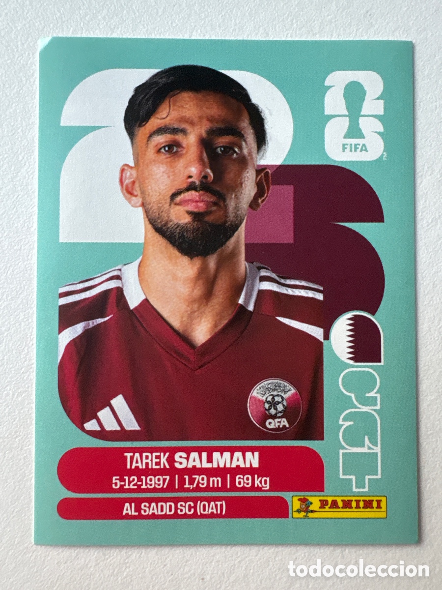 Cromos de f&uacute;tbol: Carta Tarek Salman Qatar 8 Panini Mundial 2026