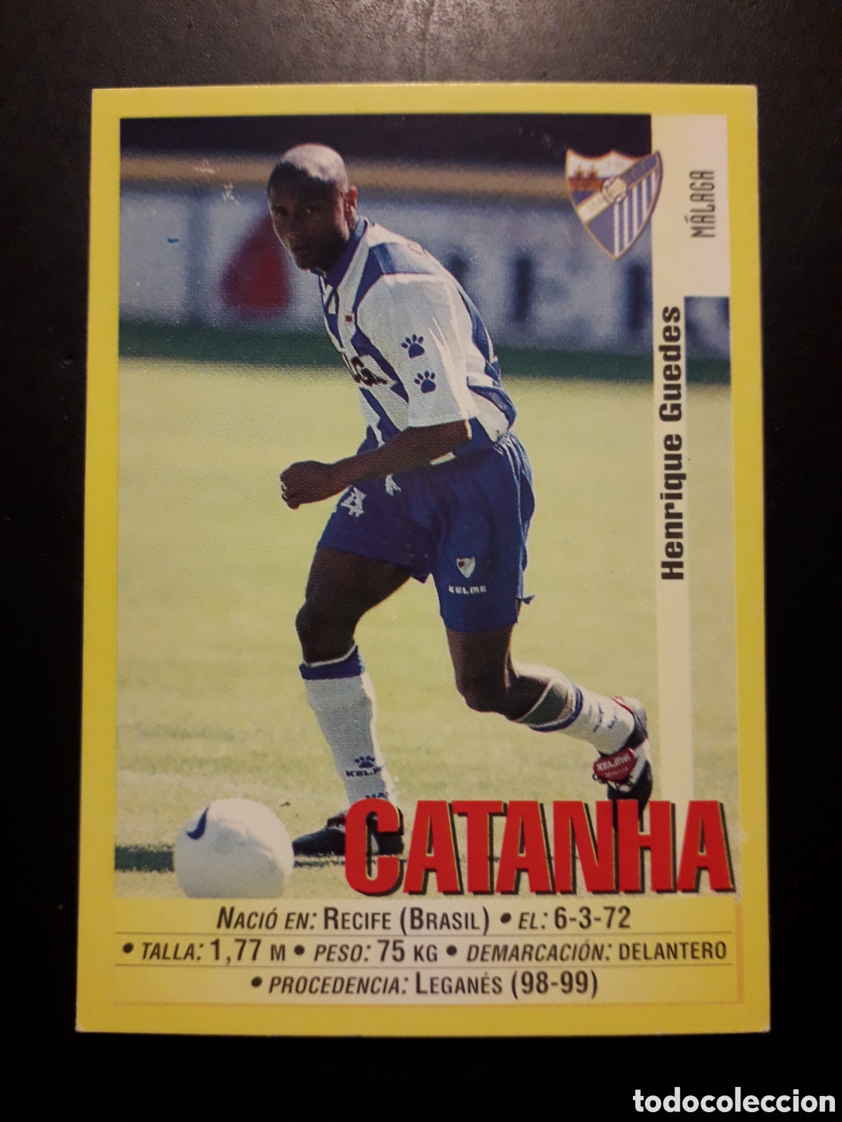 Cromos de f&uacute;tbol: CATANHA, M&Aacute;LAGA PANINI LIGA 1999-2000 99 00 N&deg; 321 SIN PEGAR. PEDIDO M&Iacute;NIMO 3&euro;