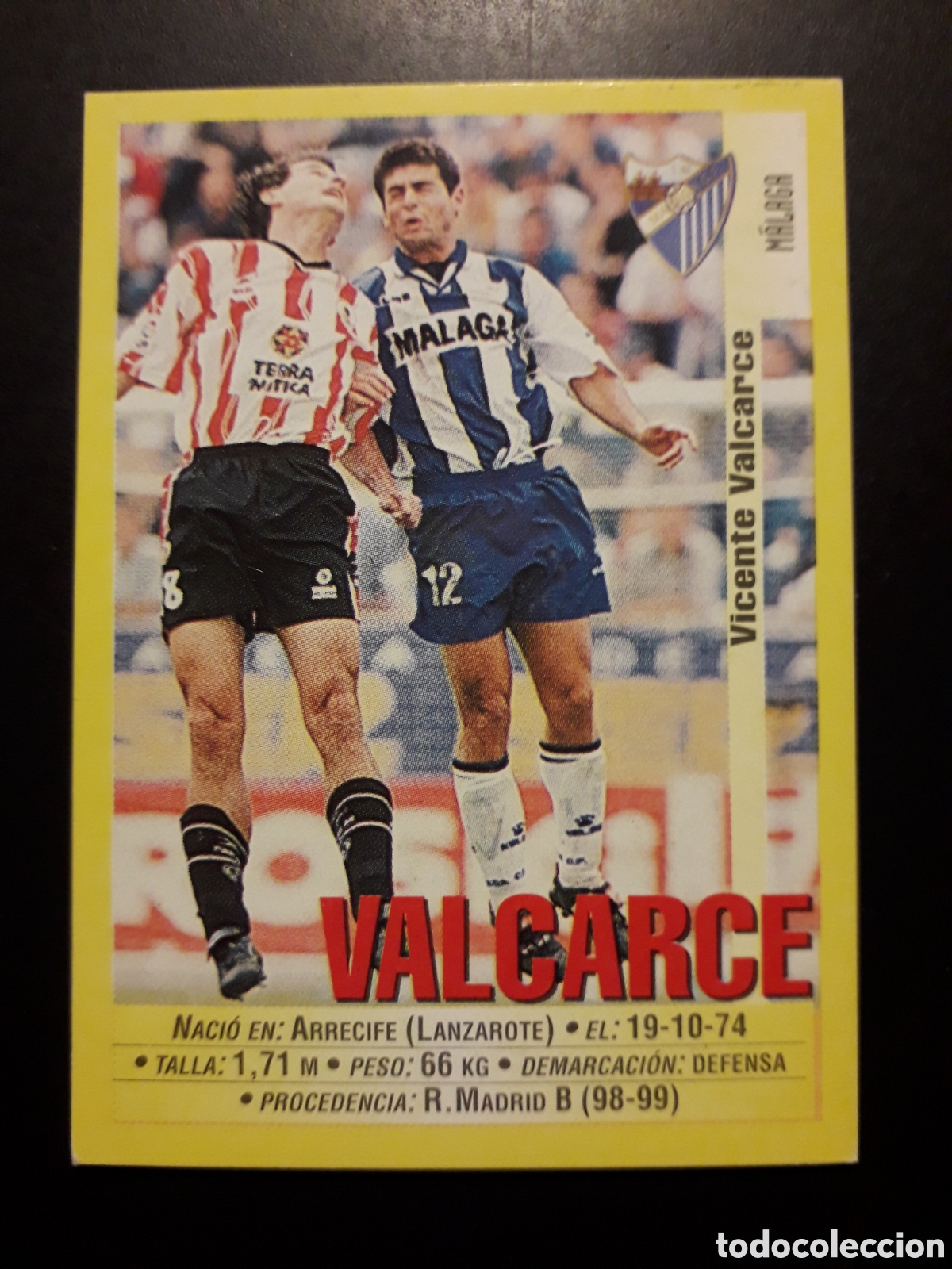 Cromos de f&uacute;tbol: VALC&Aacute;RCE, M&Aacute;LAGA PANINI LIGA 1999-2000 99 00 N&deg; 311 SIN PEGAR. PEDIDO M&Iacute;NIMO 3&euro;