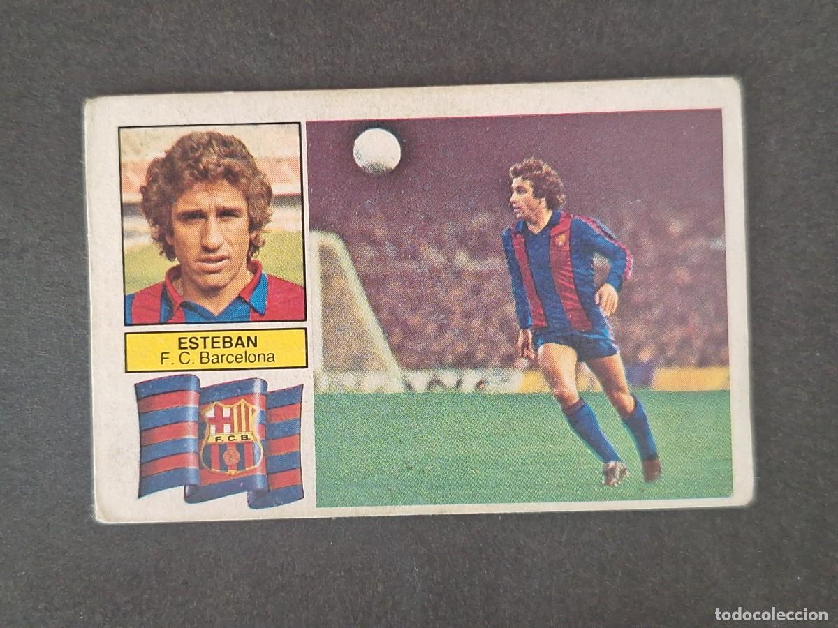 Cartes &agrave; collectionner de Football: LBRM1 ESTEBAN F. C. BARCELONA LIGA ESTE 1982 1983 82 83 NUNCA PEGADO SIN PEGAR