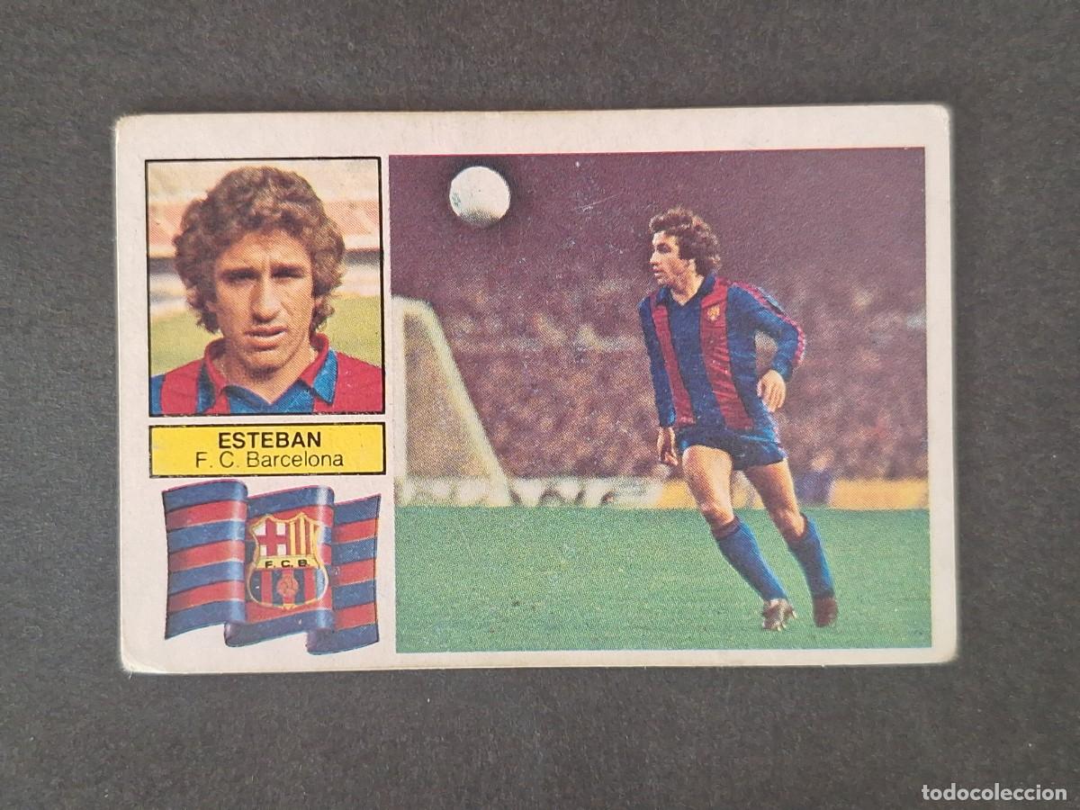 Cartes &agrave; collectionner de Football: LBRM1 ESTEBAN F. C. BARCELONA LIGA ESTE 1982 1983 82 83 NUNCA PEGADO SIN PEGAR