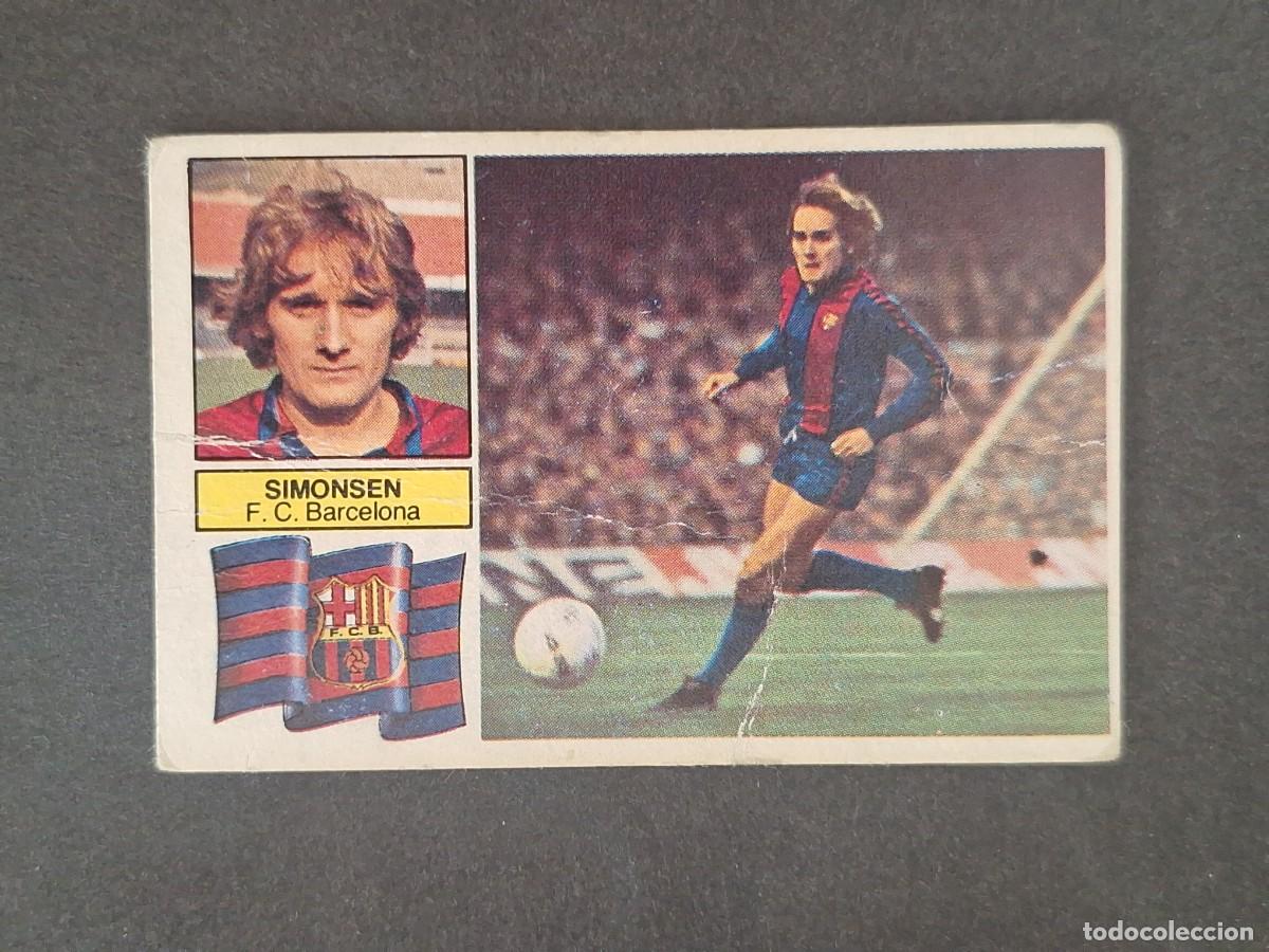 Cartes &agrave; collectionner de Football: LBRM1 SIMONSEN F. C. BARCELONA LIGA ESTE 1982 1983 82 83 NUNCA PEGADO SIN PEGAR