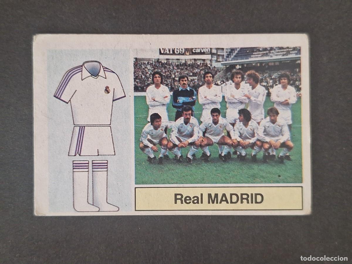 Cartes &agrave; collectionner de Football: LBRM1 ESCUDO REAL MADRID LIGA ESTE 1982 1983 82 83 NUNCA PEGADO SIN PEGAR