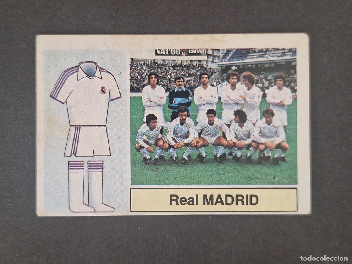Cartes &agrave; collectionner de Football: LBRM1 ESCUDO REAL MADRID LIGA ESTE 1982 1983 82 83 NUNCA PEGADO SIN PEGAR