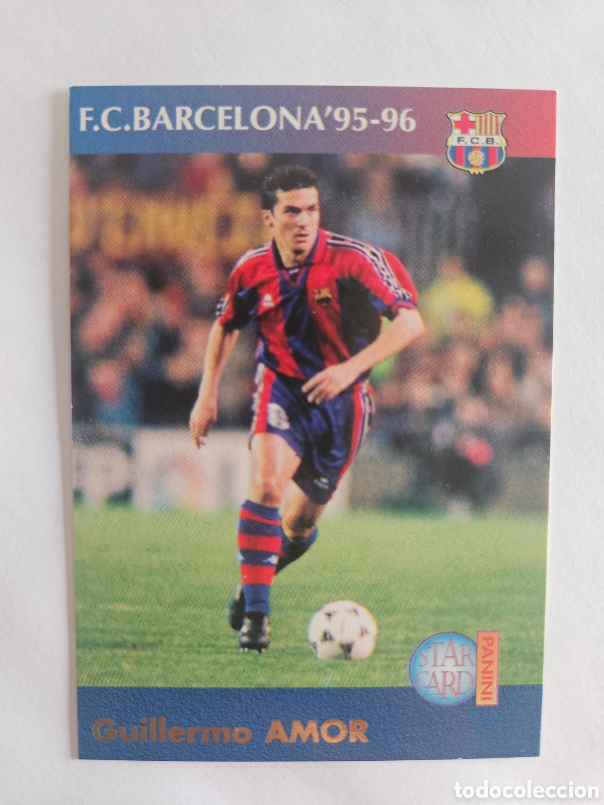 Cartes &agrave; collectionner de Football: CROMO PANINI BAR&Ccedil;A CARDS 90 96 N&ordm; 20 GUILLERMO AMOR - BARCELONA LIGA 1996