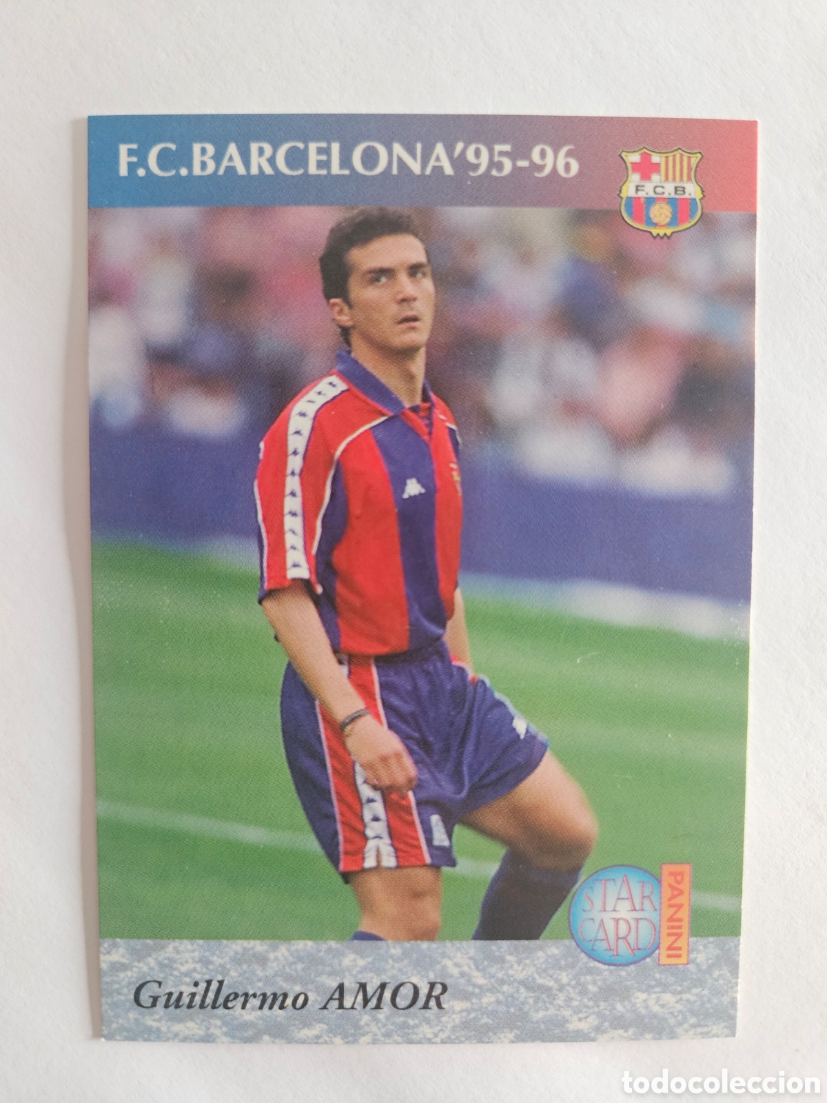 Cartes &agrave; collectionner de Football: CROMO PANINI BAR&Ccedil;A CARDS 90 96 N&ordm; 19 GUILLERMO AMOR - BARCELONA LIGA 1996