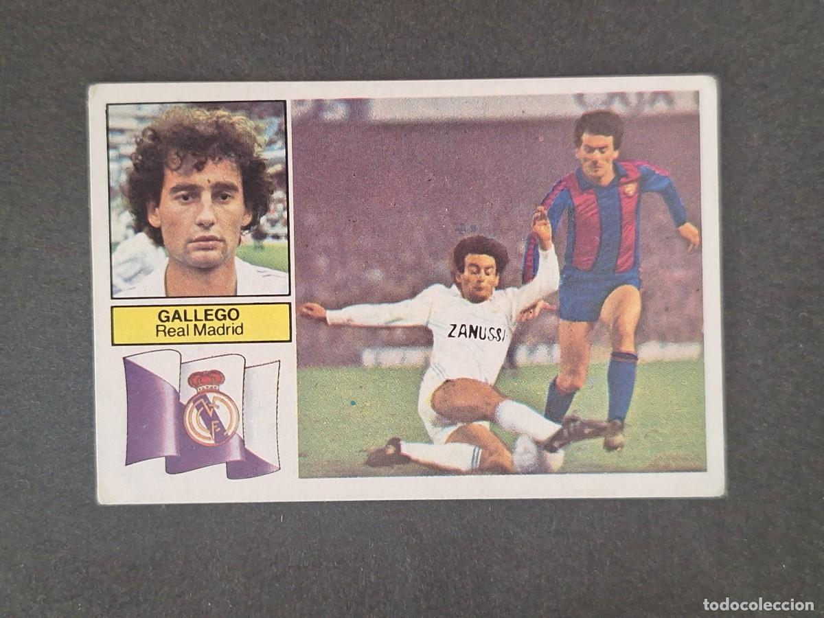 Cromos de f&uacute;tbol: LBRM1 GALLEGO REAL MADRID LIGA ESTE 1982 1983 82 83 NUNCA PEGADO SIN PEGAR
