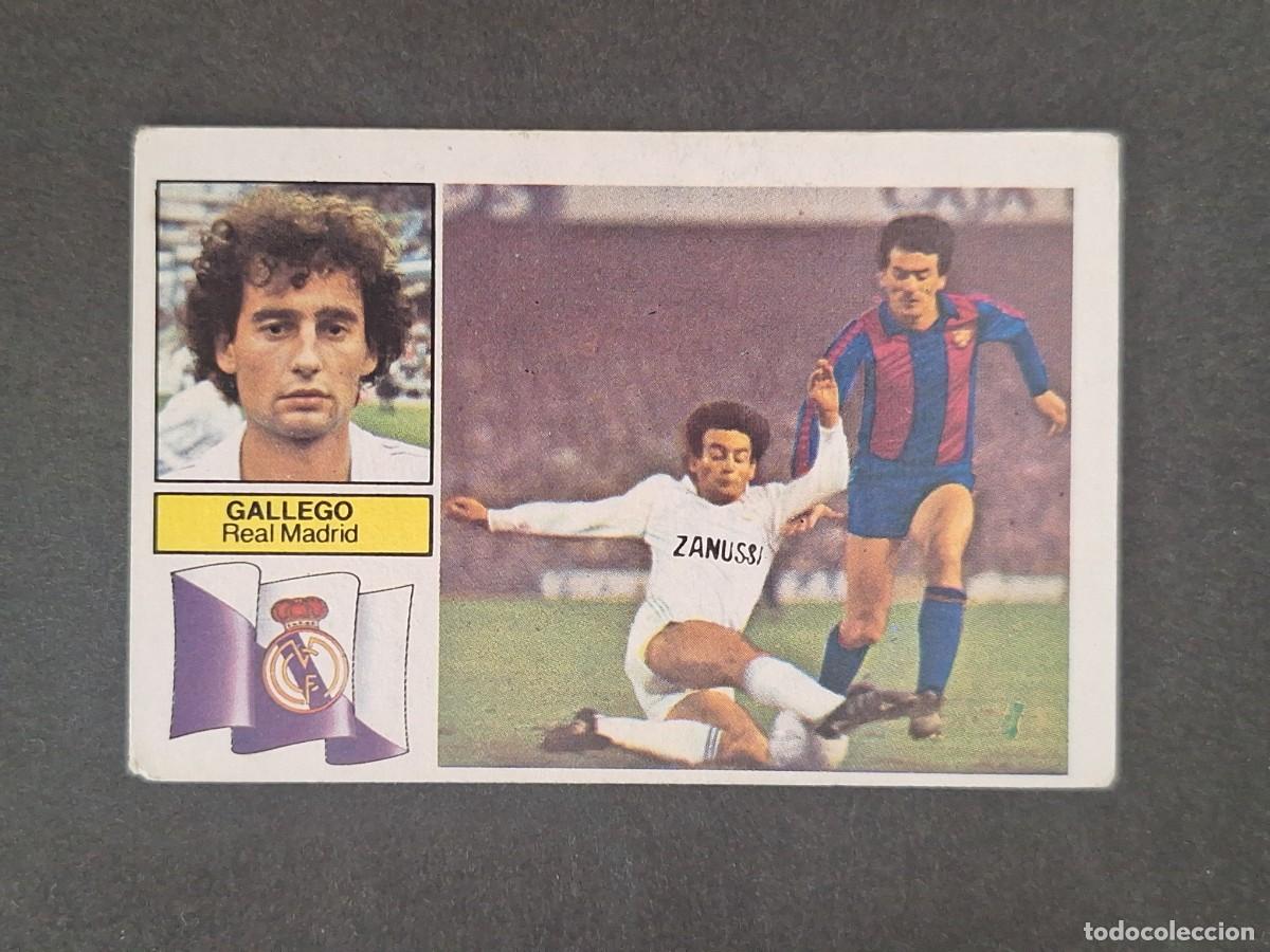 Cromos de f&uacute;tbol: LBRM1 GALLEGO REAL MADRID LIGA ESTE 1982 1983 82 83 NUNCA PEGADO SIN PEGAR