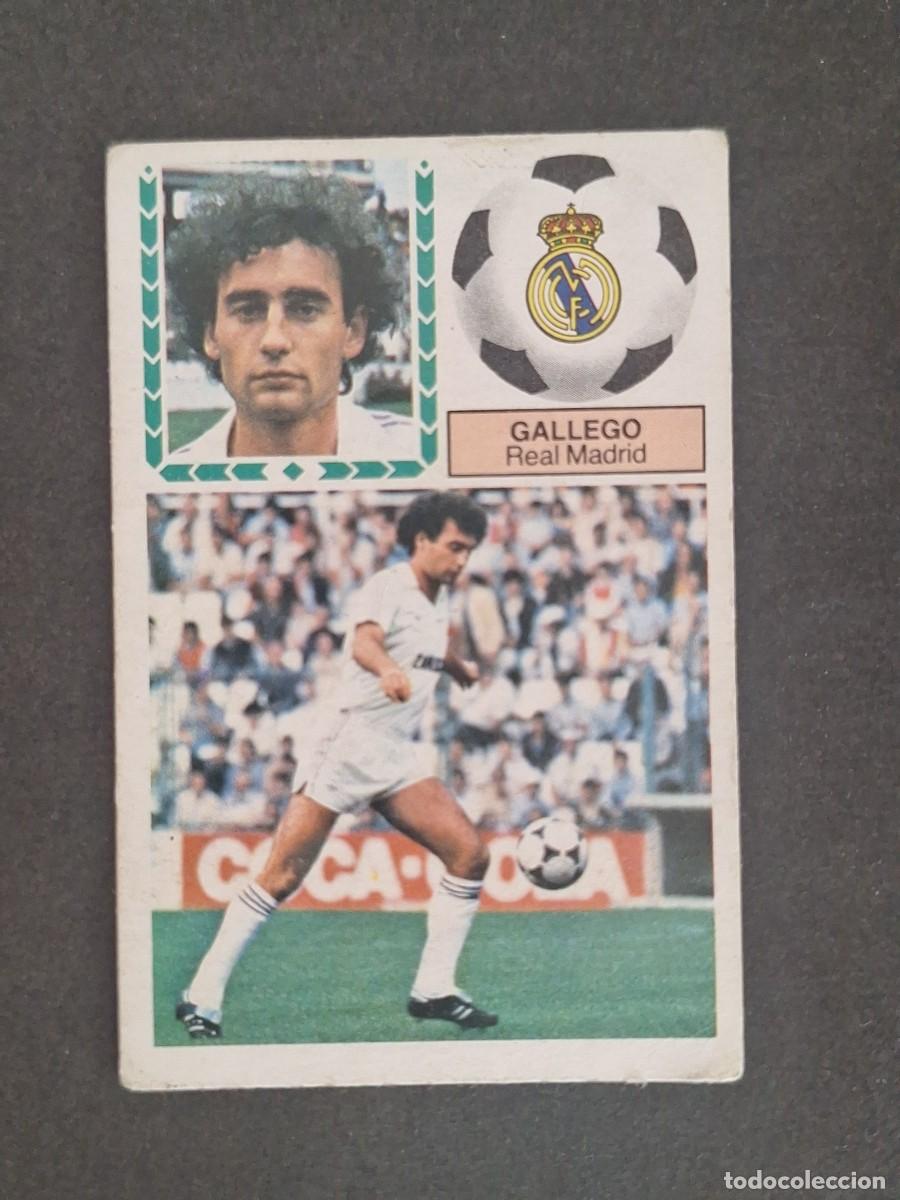 Cromos de f&uacute;tbol: LBRM1 GALLEGO REAL MADRID LIGA ESTE 1983 1984 83 84 NUNCA PEGADO SIN PEGAR