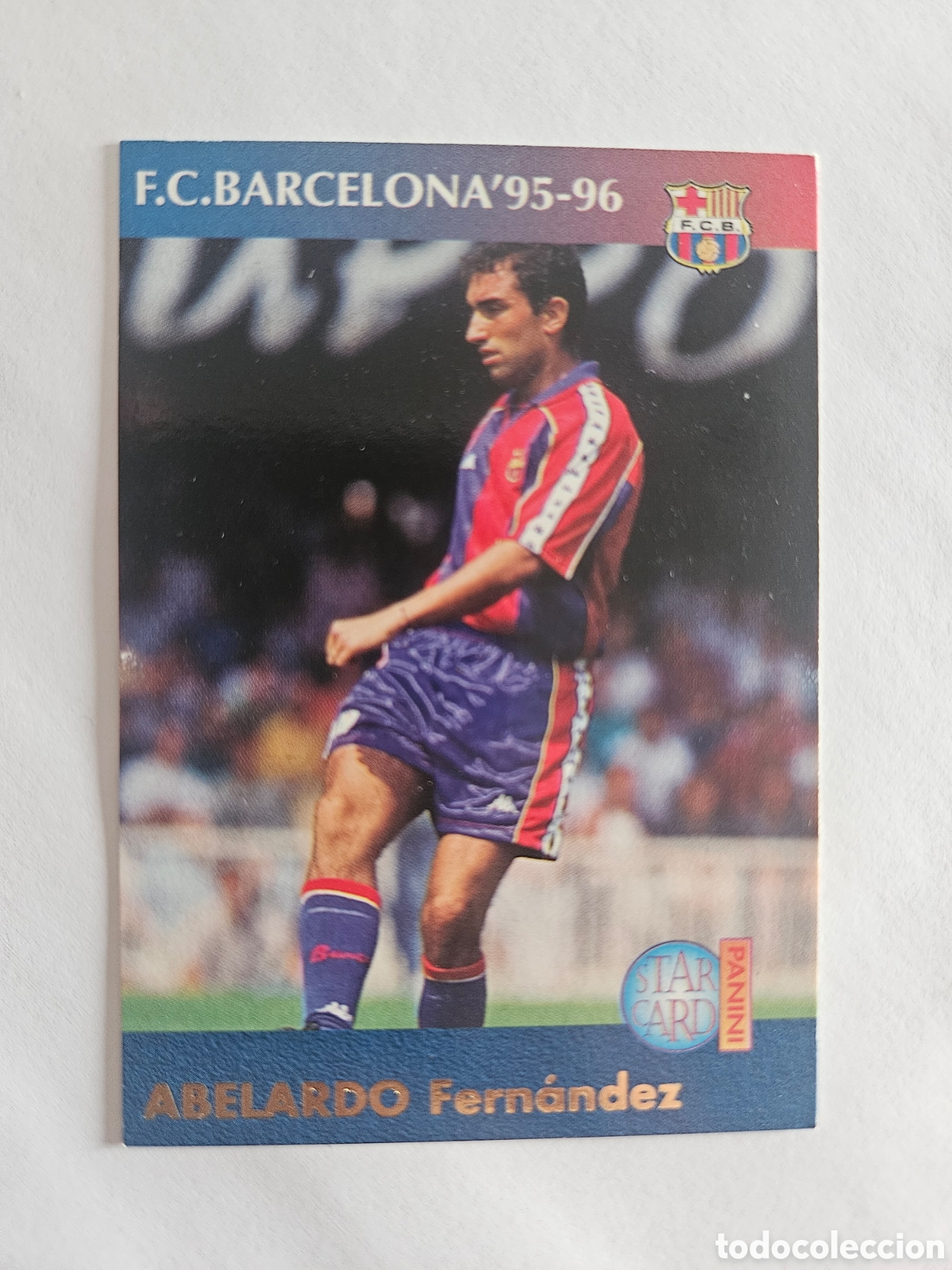 Cromos de f&uacute;tbol: 10 ABELARDO BARCELONA PANINI 1995 1996 CROMO LIGA FUTBOL 95 96 OFICAL