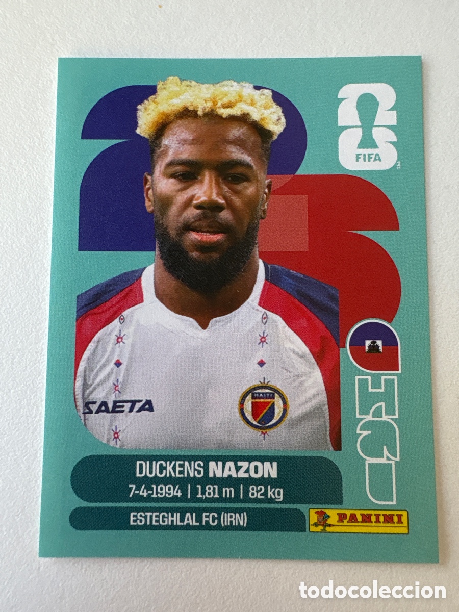 Cromos de f&uacute;tbol: Carta Duckens Nazon Hait&iacute; 18 Panini Mundial 2026