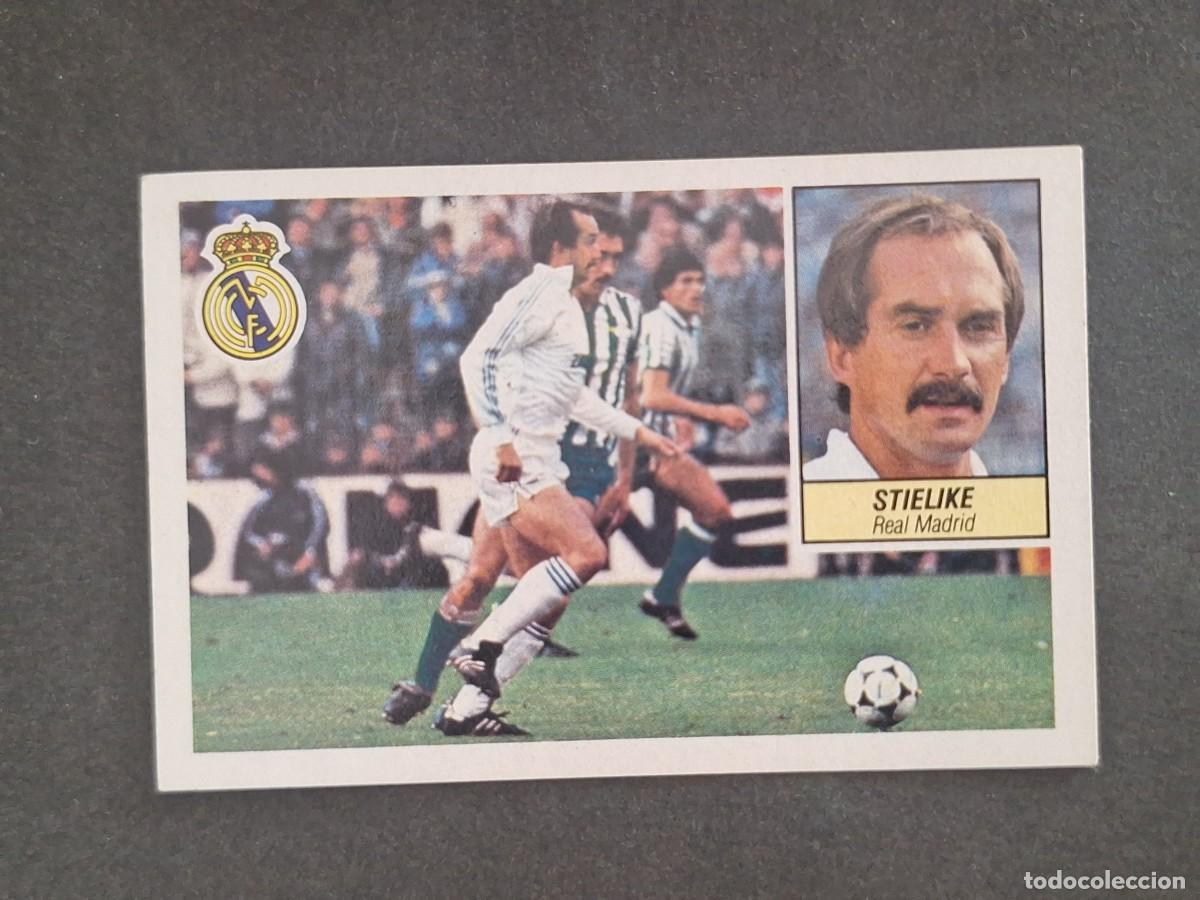 Cromos de f&uacute;tbol: LBRM1 STIELIKE REAL MADRID LIGA ESTE 1984 1985 84 85 NUNCA PEGADO SIN PEGAR