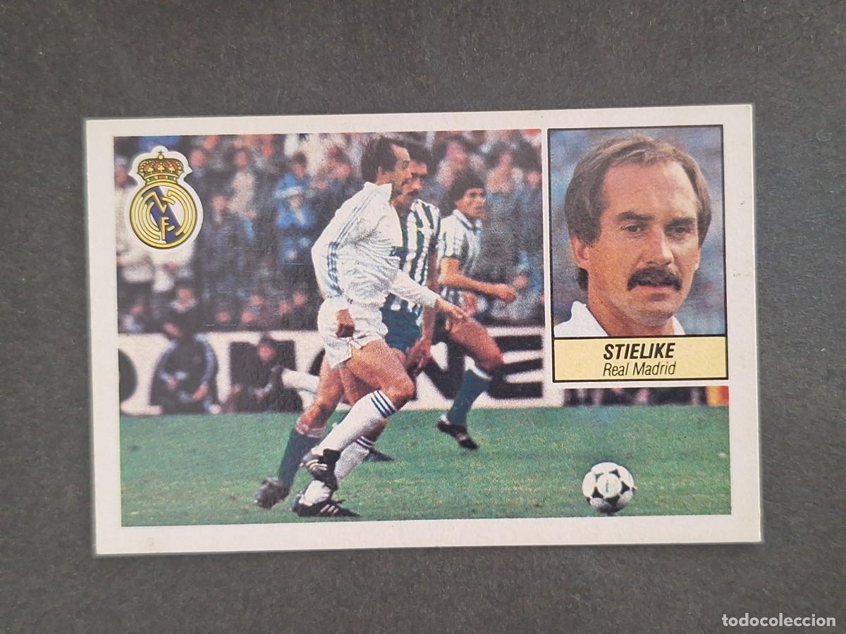 Cromos de f&uacute;tbol: LBRM1 STIELIKE REAL MADRID LIGA ESTE 1984 1985 84 85 NUNCA PEGADO SIN PEGAR