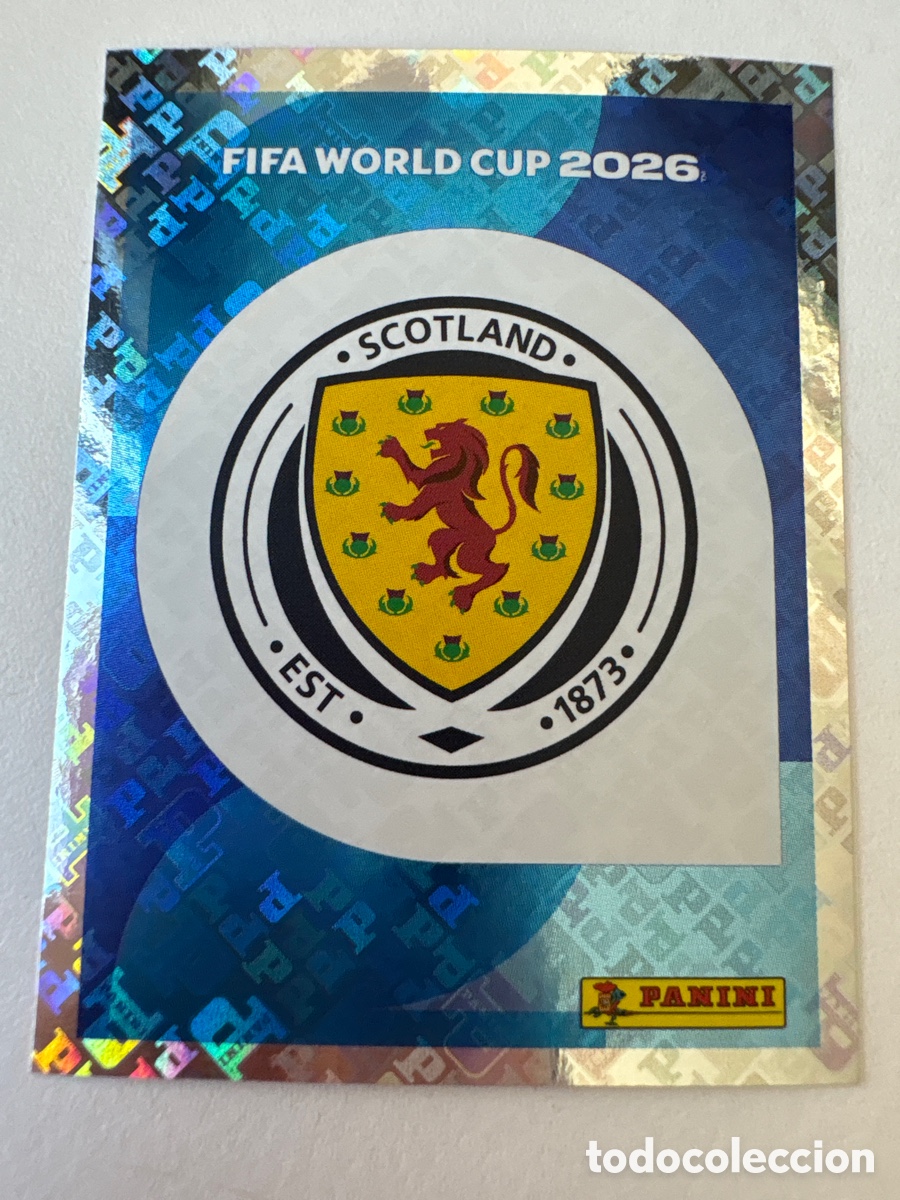 Cromos de f&uacute;tbol: Carta Escudo Escocia 1 Panini Mundial 2026