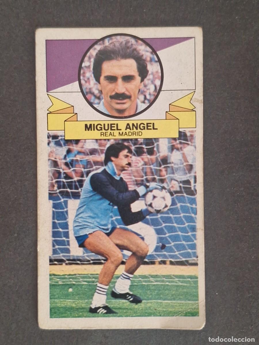 Cromos de f&uacute;tbol: LBRM1 MIGUEL ANGEL REAL MADRID LIGA ESTE 1985 1986 85 86 NUNCA PEGADO SIN PEGAR
