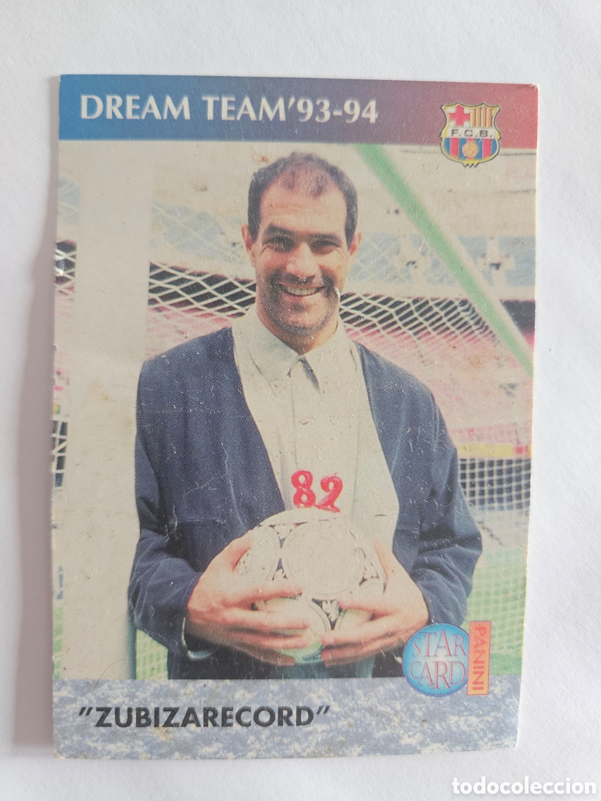 Cromos de f&uacute;tbol: CROMO STAR CARD FUTBOL 90 96 BAR&Ccedil;A PANINI 1990 1996 DE DREAM TEAM A 5&ordf; DEL MINI 93 ZUBIZARRETA