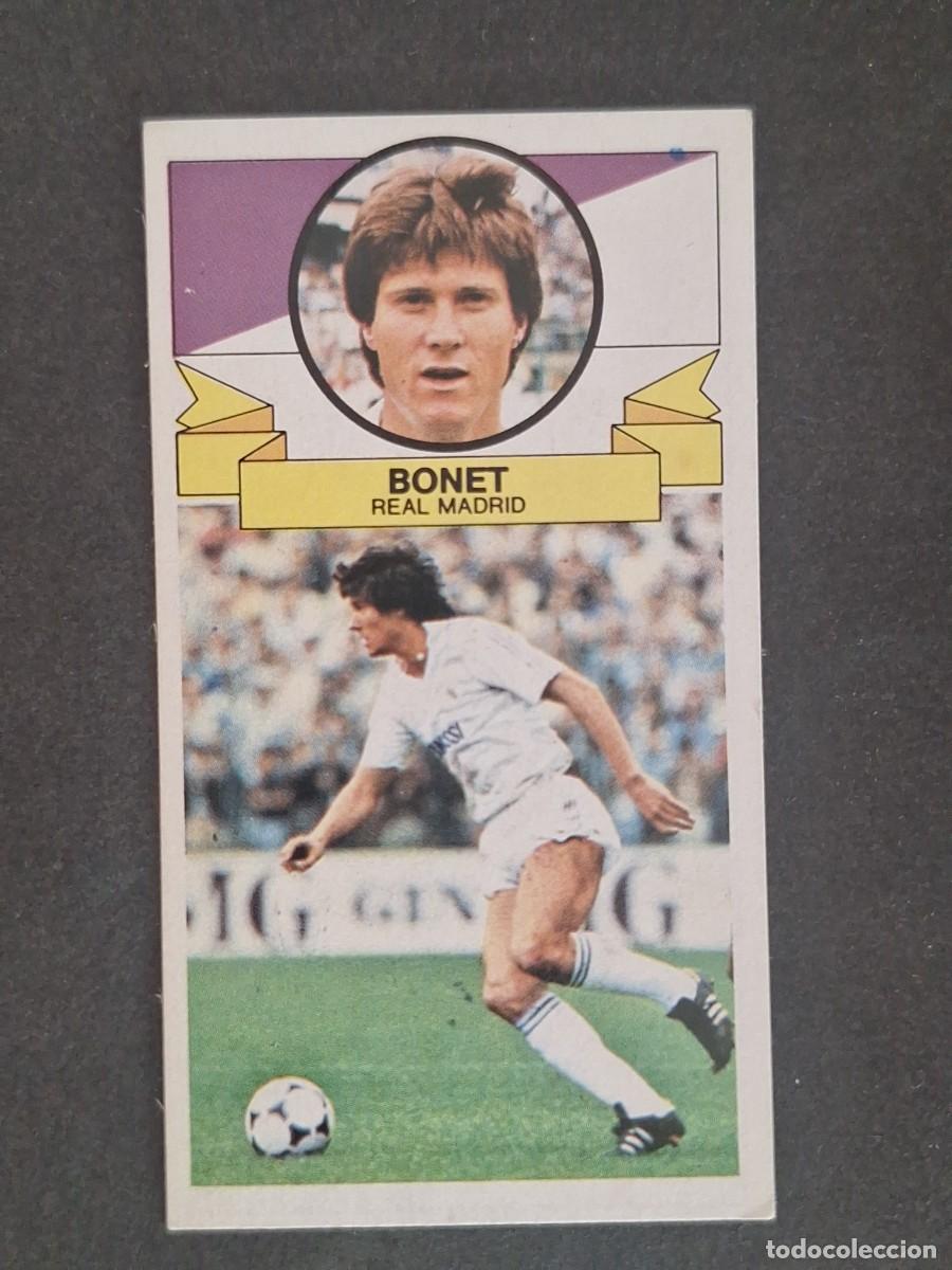 Cromos de f&uacute;tbol: LBRM1 BONET REAL MADRID LIGA ESTE 1985 1986 85 86 NUNCA PEGADO SIN PEGAR