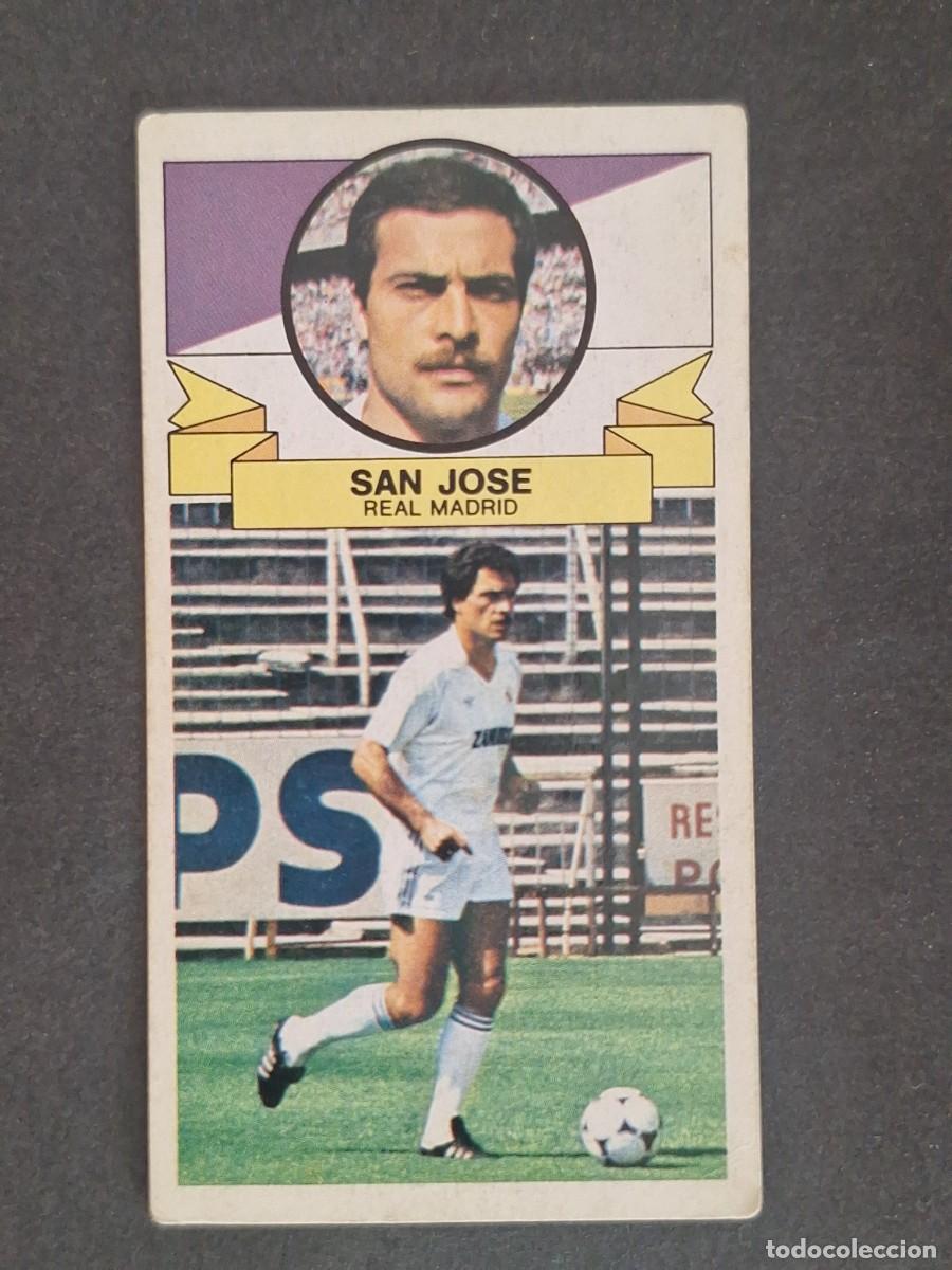 Cromos de f&uacute;tbol: LBRM1 SAN JOSE REAL MADRID LIGA ESTE 1985 1986 85 86 NUNCA PEGADO SIN PEGAR