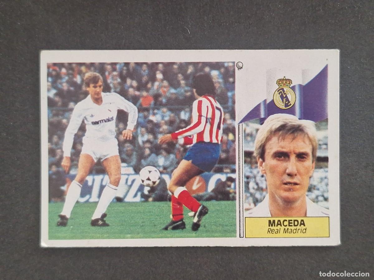 Cromos de f&uacute;tbol: LBRM1 MACEDA REAL MADRID LIGA ESTE 1986 1987 86 87 NUNCA PEGADO SIN PEGAR