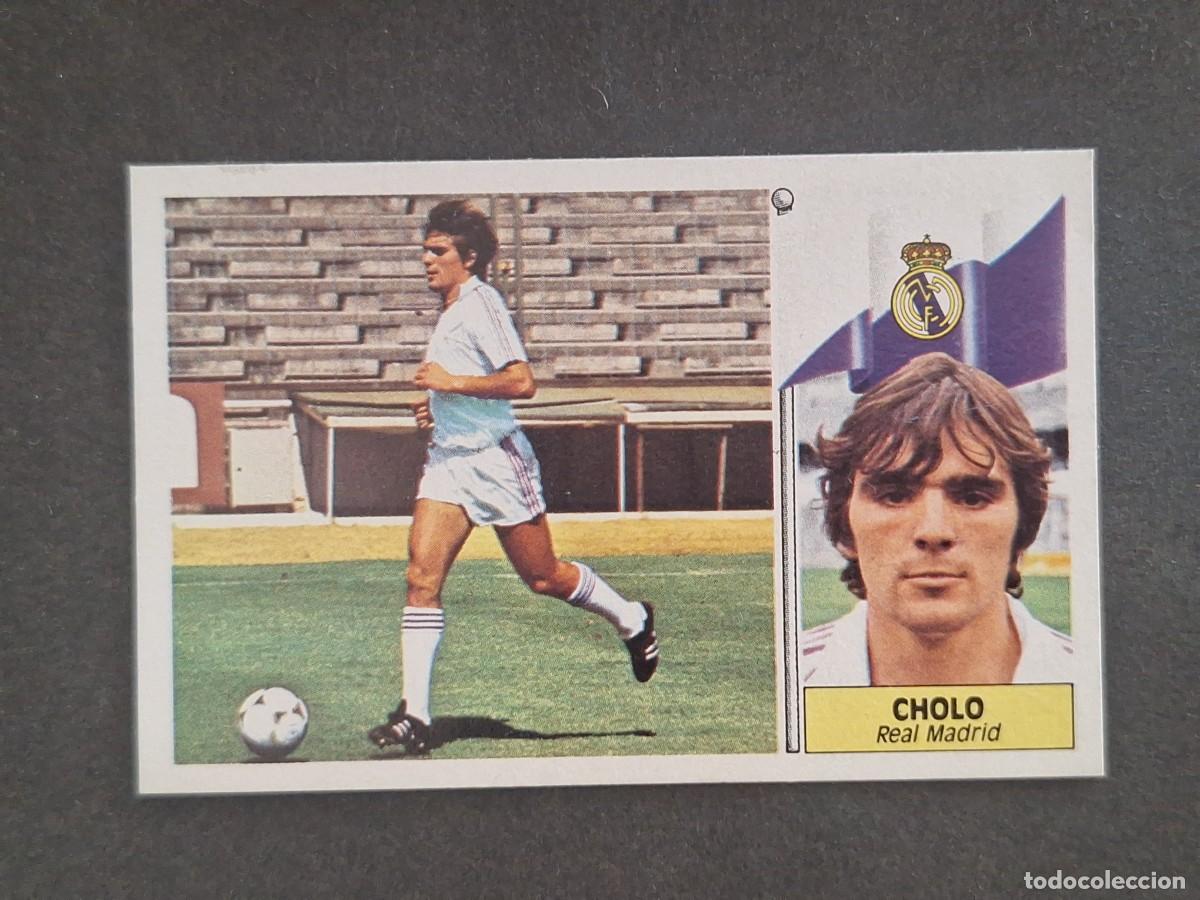 Cromos de f&uacute;tbol: LBRM1 CHOLO REAL MADRID LIGA ESTE 1986 1987 86 87 NUNCA PEGADO SIN PEGAR