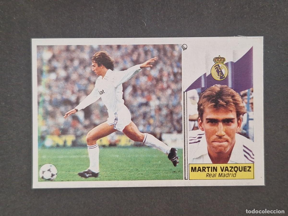 Cromos de f&uacute;tbol: LBRM1 MARTIN VAZQUEZ REAL MADRID LIGA ESTE 1986 1987 86 87 NUNCA PEGADO SIN PEGAR